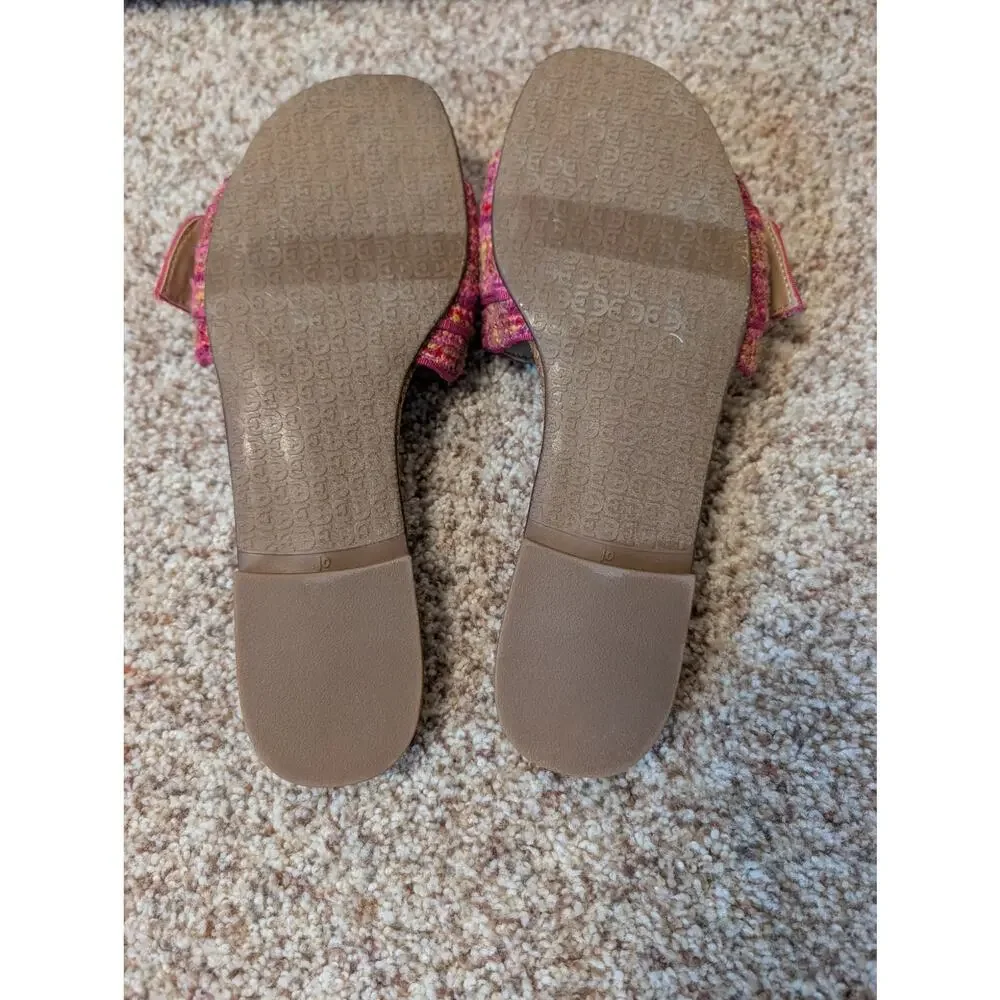 SAM EDELMAN BAMBINI Slide, Sandal by Anthropologie, size 10, Pink Tweed - Picture 7 of 8